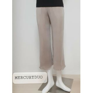 マーキュリーデュオ(MERCURYDUO)の新品　MERCURYDUO　シアーワッシャープリーツパンツ(カジュアルパンツ)