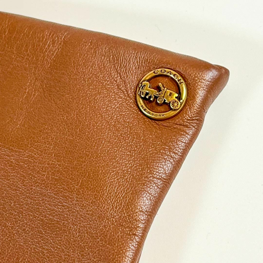 COACH(コーチ)の新品 COACH F76310 グローブ レザー ブラウン 袋 レディースのファッション小物(手袋)の商品写真