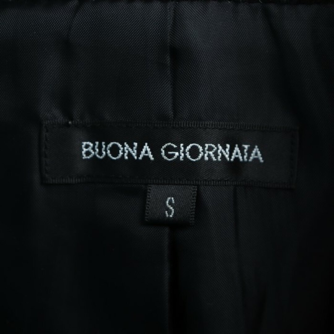 BUONA GIORNATA(ボナジョルナータ)のボナジョルナータ ステンカラーコート ロングコート ウール/カシミヤ混 無地 アウター 黒 レディース Sサイズ ブラック BUONA GIORNATA レディースのジャケット/アウター(その他)の商品写真