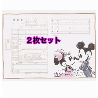 ミッキーミニー 婚姻届　２枚(結婚/出産/子育て)