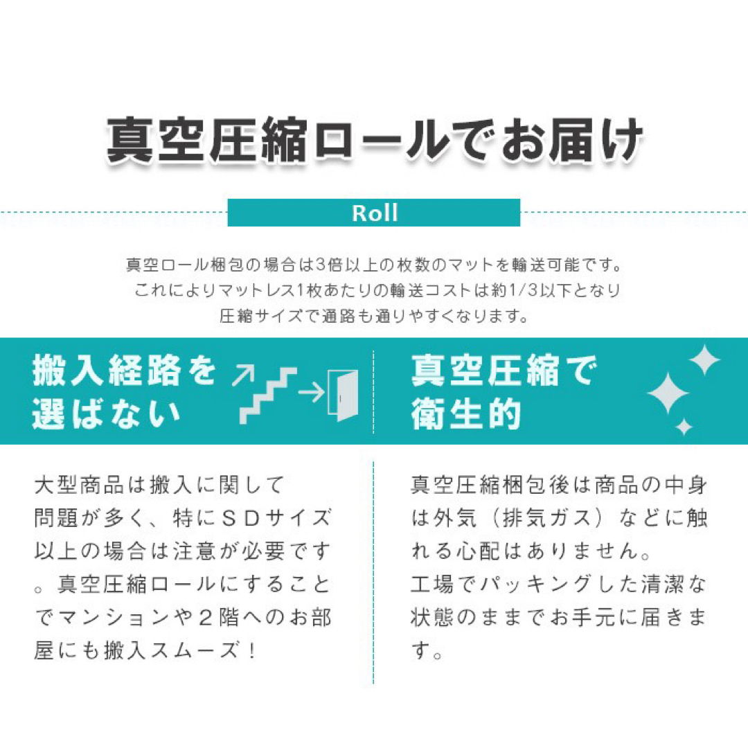 【送料無料】クイーン 幅160cm 3Dメッシュ　ポケットコイルマットレス インテリア/住まい/日用品のベッド/マットレス(マットレス)の商品写真