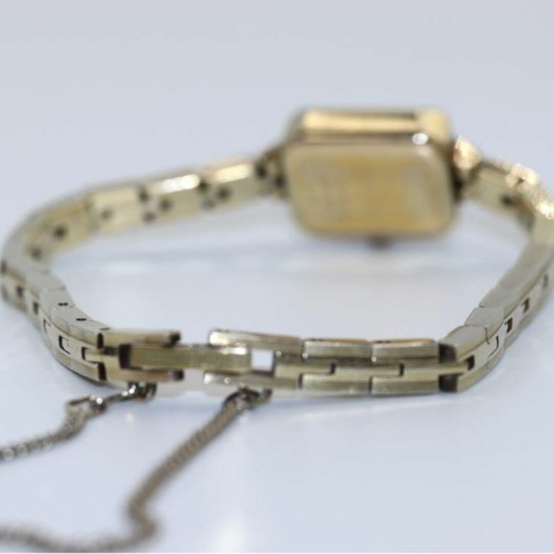 agete(アガット)のagate アガット 腕時計 ホワイトシェル文字盤 ダイヤ付き K18GP レディースのファッション小物(腕時計)の商品写真