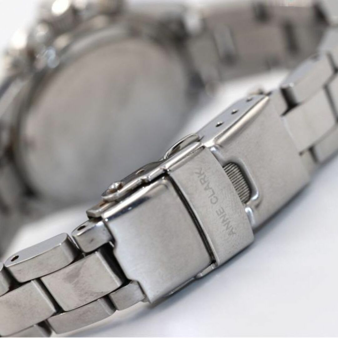 ANNE CLARK(アンクラーク)のANNECLARK アンクラーク 腕時計 クロノグラフ 1石ダイヤモンド レディースのファッション小物(腕時計)の商品写真