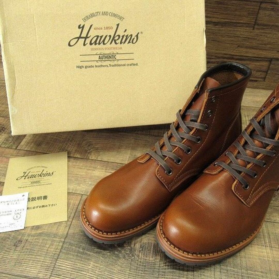 HAWKINS(ホーキンス)の専用　ホーキンス HL40111 天然皮革 ドレス ブーツ TAN 27.0 ② メンズの靴/シューズ(ブーツ)の商品写真