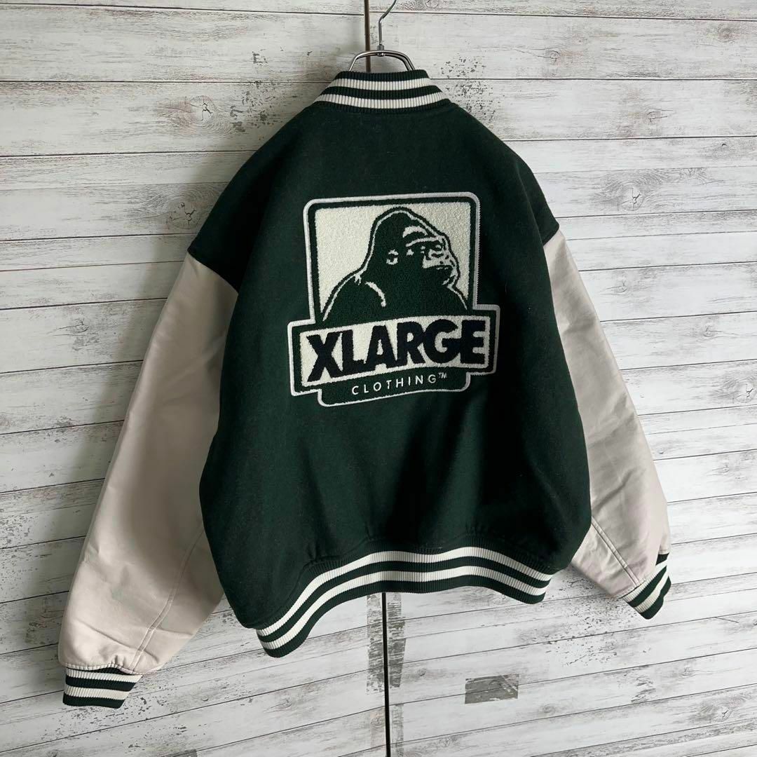 XLARGE(エクストララージ)の8432【即完売モデル】エクストララージ☆パイル地スタジャン　希少　美品 メンズのジャケット/アウター(スタジャン)の商品写真