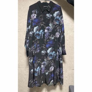 ラッドミュージシャン(LAD MUSICIAN)のLAD MUSICIAN 20AW SKULL FLOWER ロングシャツ(シャツ)