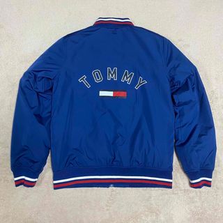 トミーヒルフィガー(TOMMY HILFIGER)のトミーヒルフィガー　ボンバージャケット　ブルー　Sサイズ(ブルゾン)