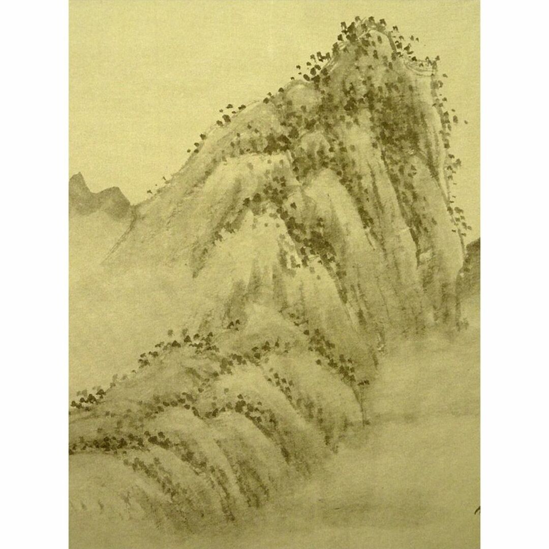 掛軸 玄慧『水墨山水図』中国画 絹本 肉筆 掛け軸 a07206の通販 掛軸 玄慧『水墨山水図』中国画 絹本 肉筆 掛け軸 a07206の通販