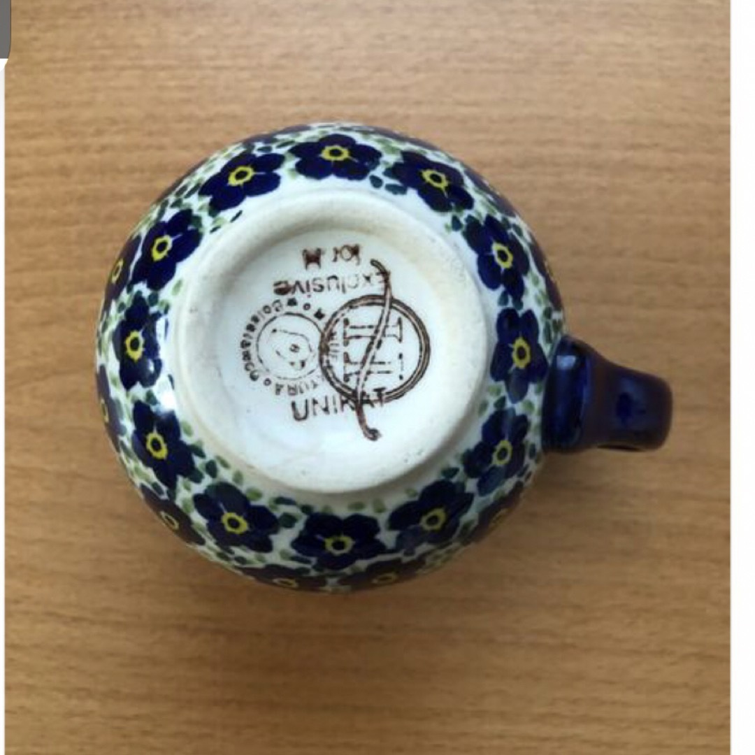 Polish Pottery(ポーリッシュポタリー)のポーリッシュポタリー  マグカップ　2点セット インテリア/住まい/日用品のキッチン/食器(グラス/カップ)の商品写真