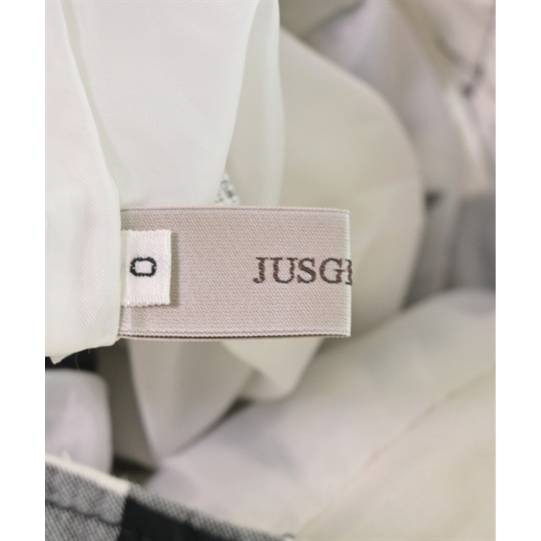 JUSGLITTY(ジャスグリッティー)のJUSGLITTY ロング・マキシ丈スカート 0(XS位) 黒x白(チェック) 【古着】【中古】 レディースのスカート(ロングスカート)の商品写真