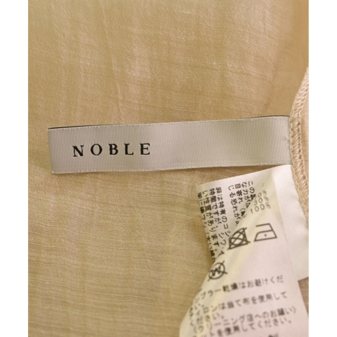 Noble(ノーブル)のNOBLE ノーブル ブラウス -(XL位) ベージュ 【古着】【中古】 レディースのトップス(シャツ/ブラウス(長袖/七分))の商品写真