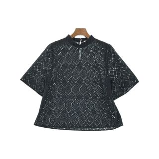 ユナイテッドアローズ(UNITED ARROWS)のUNITED ARROWS ユナイテッドアローズ ブラウス F 黒(レース) 【古着】【中古】(シャツ/ブラウス(長袖/七分))