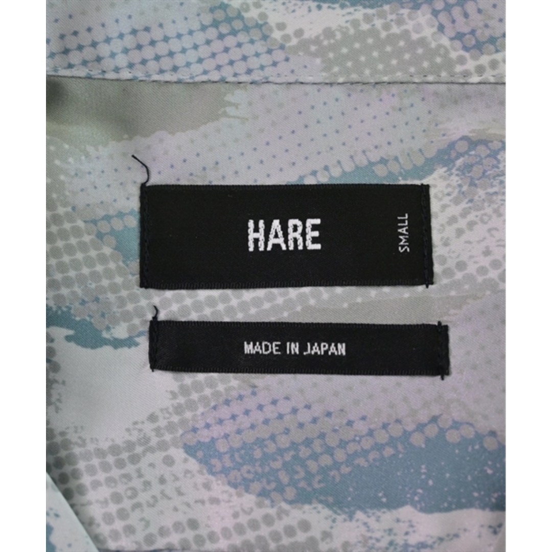 HARE(ハレ)のHARE ハレ カジュアルシャツ S グレーx青x白等(花柄) 【古着】【中古】 メンズのトップス(シャツ)の商品写真