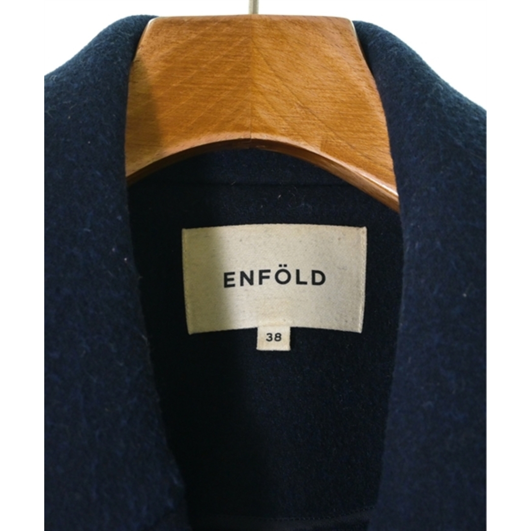 ENFOLD(エンフォルド)のENFOLD エンフォルド コート（その他） 38(M位) 紺 【古着】【中古】 レディースのジャケット/アウター(その他)の商品写真