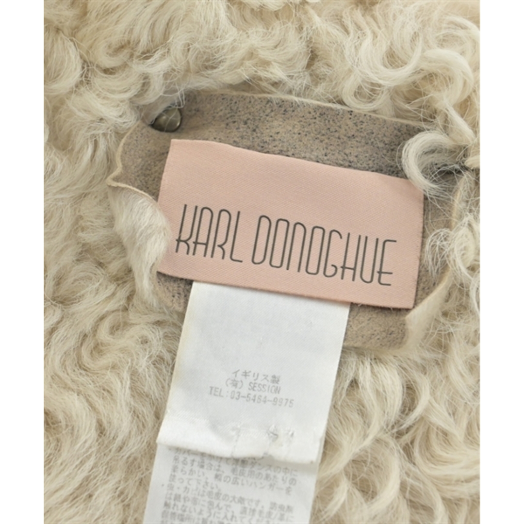 KARL DONOGHUE(カールドナヒュー)のKARL DONOGHUE カールドノヒュー マフラー - アイボリー系 【古着】【中古】 レディースのファッション小物(マフラー/ショール)の商品写真