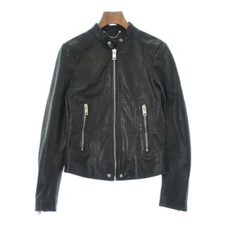 ディーゼル(DIESEL)のDIESEL ディーゼル ライダース XS 黒 【古着】【中古】(ライダースジャケット)