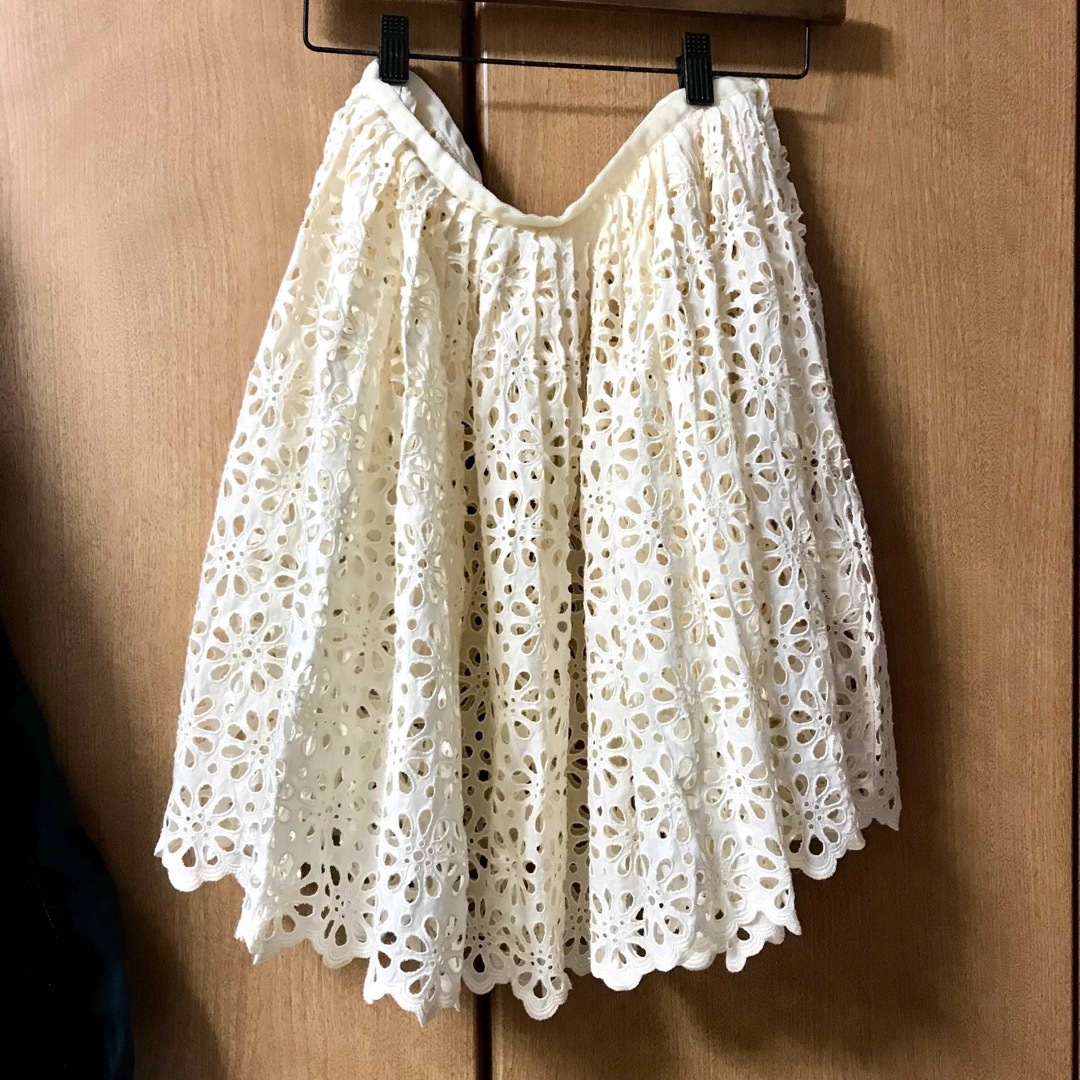 JaneMarple(ジェーンマープル)の✳️JaneMarple 綿レース スカート レディースのスカート(ひざ丈スカート)の商品写真