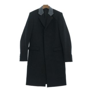 ディオールオム(DIOR HOMME)のDior Homme ディオールオム チェスターコート 46(M位) 黒 【古着】【中古】(チェスターコート)