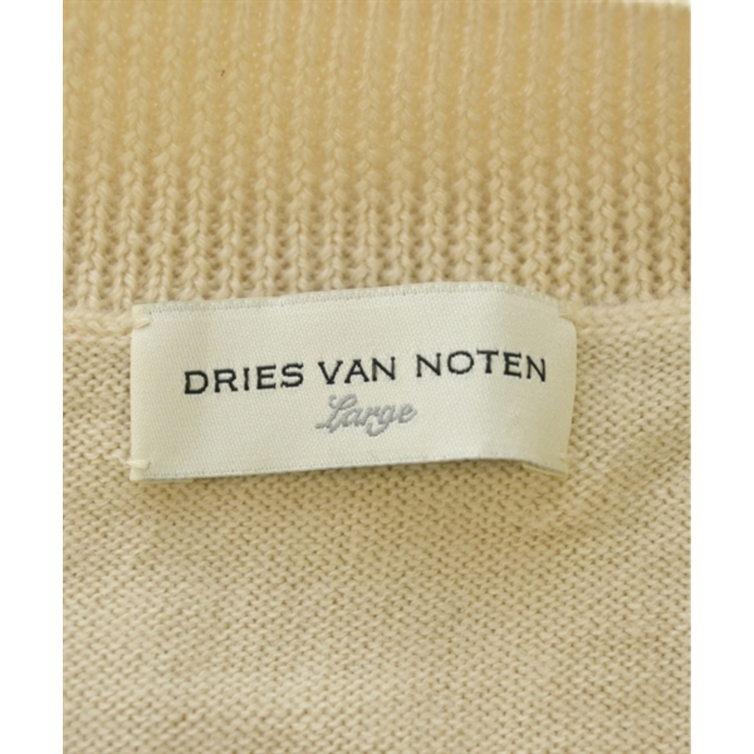 DRIES VAN NOTEN(ドリスヴァンノッテン)のDRIES VAN NOTEN ニット・セーター L ベージュ 【古着】【中古】 メンズのトップス(ニット/セーター)の商品写真