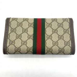 Gucci - 希少デザイン グッチ シェリーライン 三つ折り財布 オールド