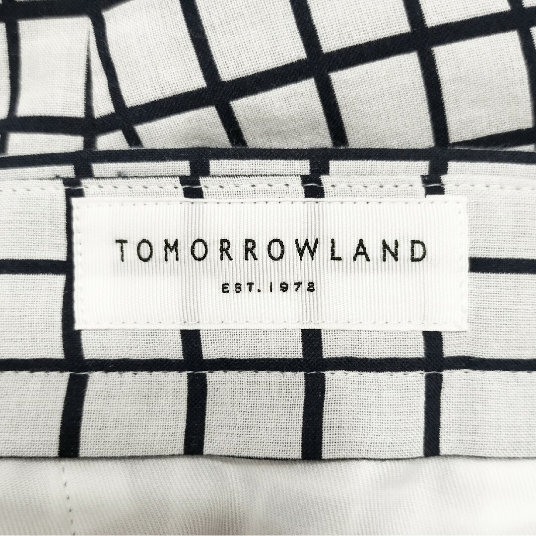 TOMORROWLAND(トゥモローランド)の【美品】TOMORROWLAND 格子柄 コットンパンツ メンズのパンツ(スラックス)の商品写真