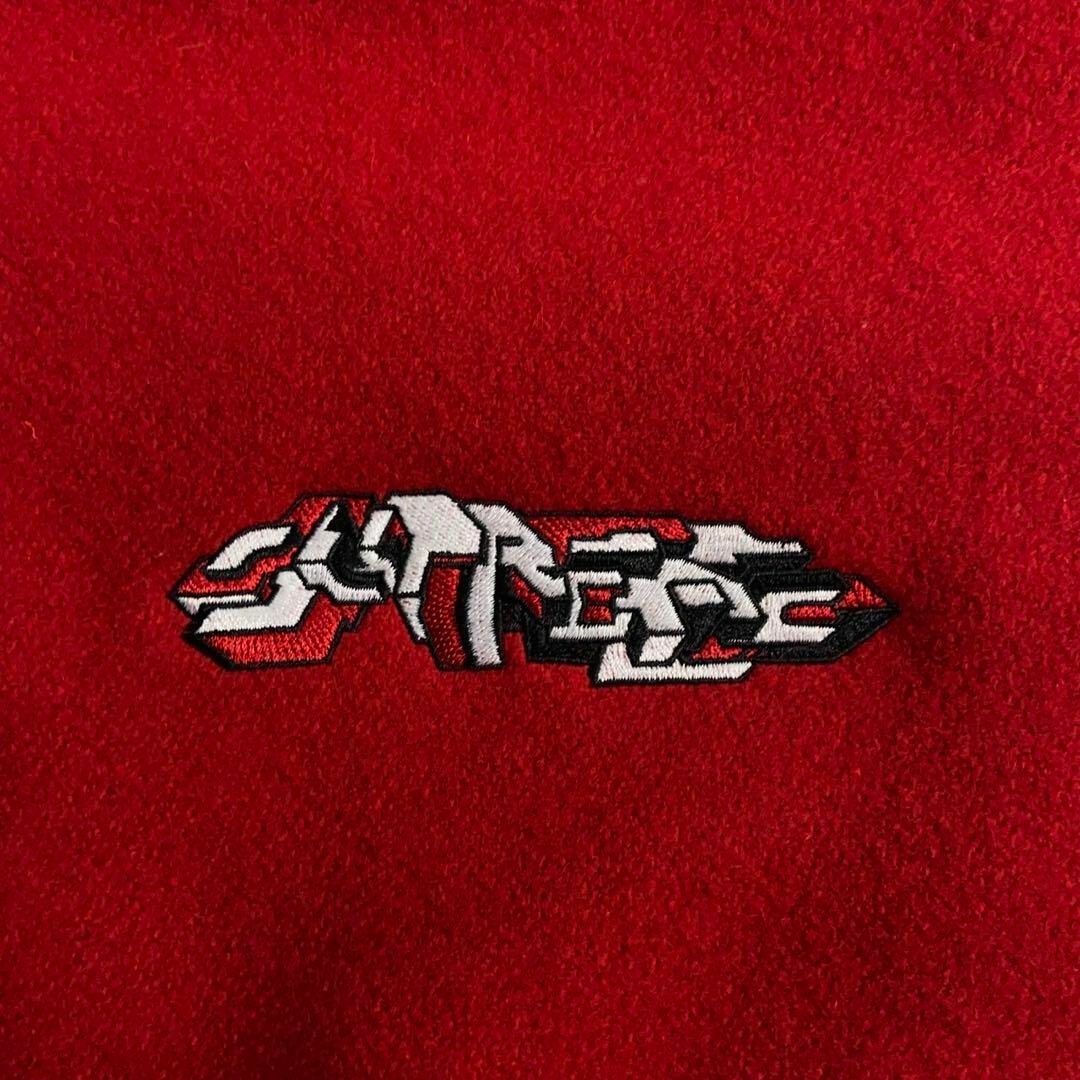 Supreme(シュプリーム)の8487【即完売モデル】シュプリーム☆刺繍ビッグロゴ人気カラージャケット　美品 メンズのジャケット/アウター(スタジャン)の商品写真