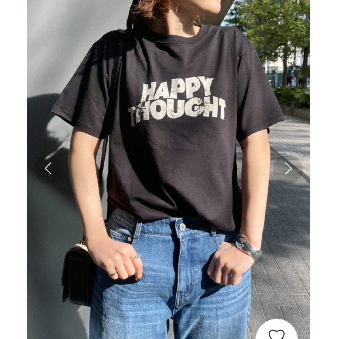 Spick & Span(スピックアンドスパン)のスピック&スパン　HAPPY THOUGHTロゴT レディースのトップス(Tシャツ(半袖/袖なし))の商品写真