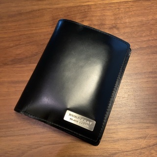 バーバリーブラックレーベル(BURBERRY BLACK LABEL)のバーバリーブラックレーベル レザー二つ折り財布(折り財布)