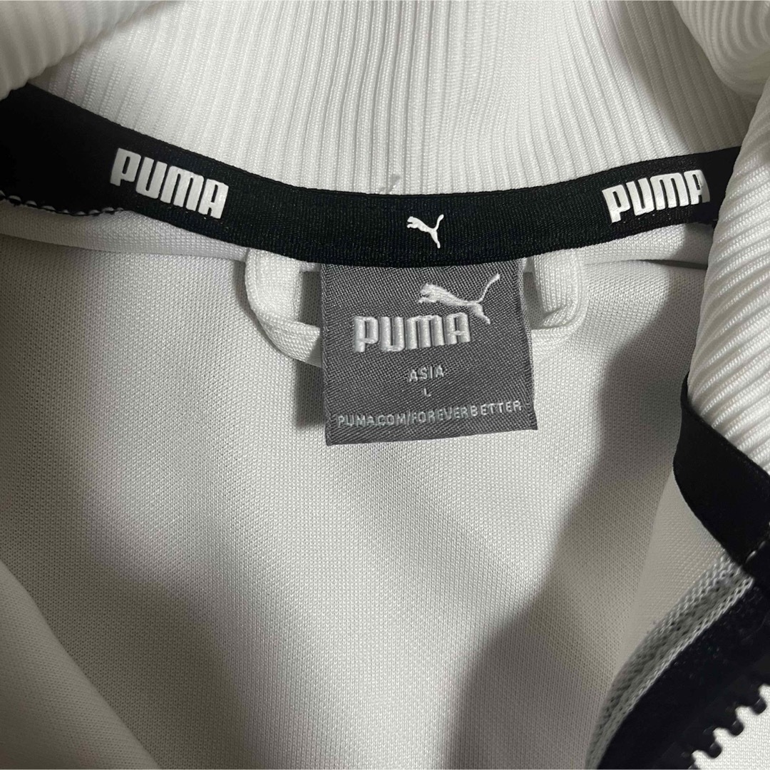 PUMA(プーマ)の00’s PUMA トラックジャケット ワンポイント ホワイト×ブラック Y2K レディースのトップス(その他)の商品写真