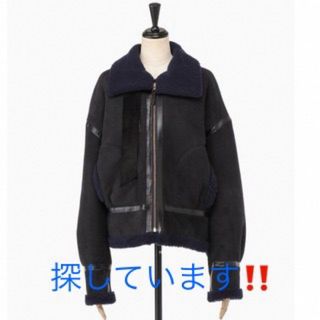 mame - mame kurogouchi mouton jacket ムートン　ネイビー