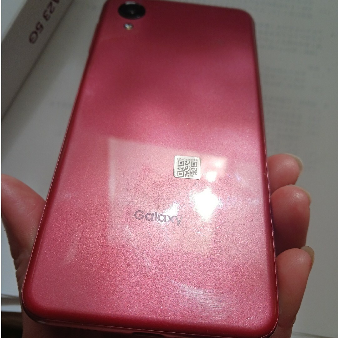 UQ Galaxy A23 5G Android スマホ本体 赤 red UQ Galaxy A23 5G Android スマホ本体 赤 red