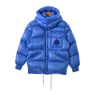 モンクレール(MONCLER)のMONCLER モンクレール ダウンジャケット/ダウンベスト 0(XS位) 青 【古着】【中古】(ダウンジャケット)