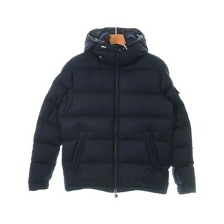 モンクレール(MONCLER)のMONCLER モンクレール ダウンジャケット/ダウンベスト 1(S位) 紺 【古着】【中古】(ダウンジャケット)