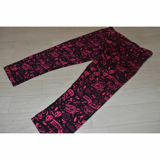 ズンバ(Zumba)の美品 ZUMBA レギンス S　ブラック×ピンク　7部丈(レギンス/スパッツ)