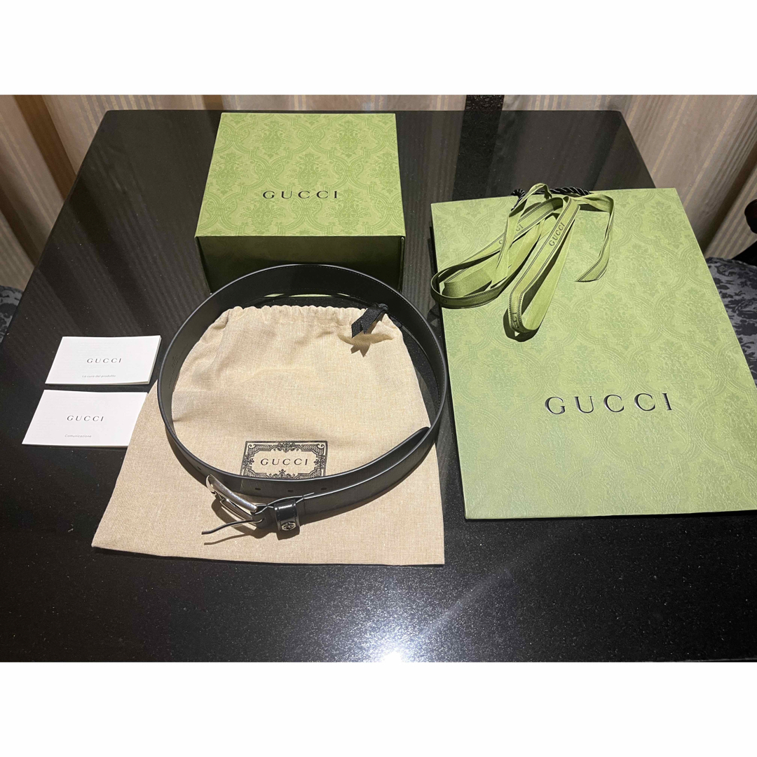 Gucci(グッチ)の【新品】GUCCIインターロッキングG ディテール付き ベルト メンズのファッション小物(ベルト)の商品写真