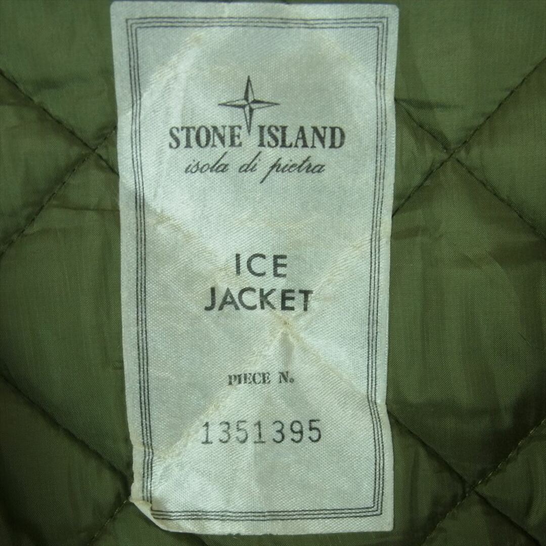 STONE ISLAND(ストーンアイランド)のSTONE ISLAND ストーンアイランド 初期 80～90s マッシモ・オスティ c.p.companyタグ 066G9001 ICE JACKET キルティング ライナー ジャケット カーキ系 L【中古】 メンズのジャケット/アウター(ミリタリージャケット)の商品写真