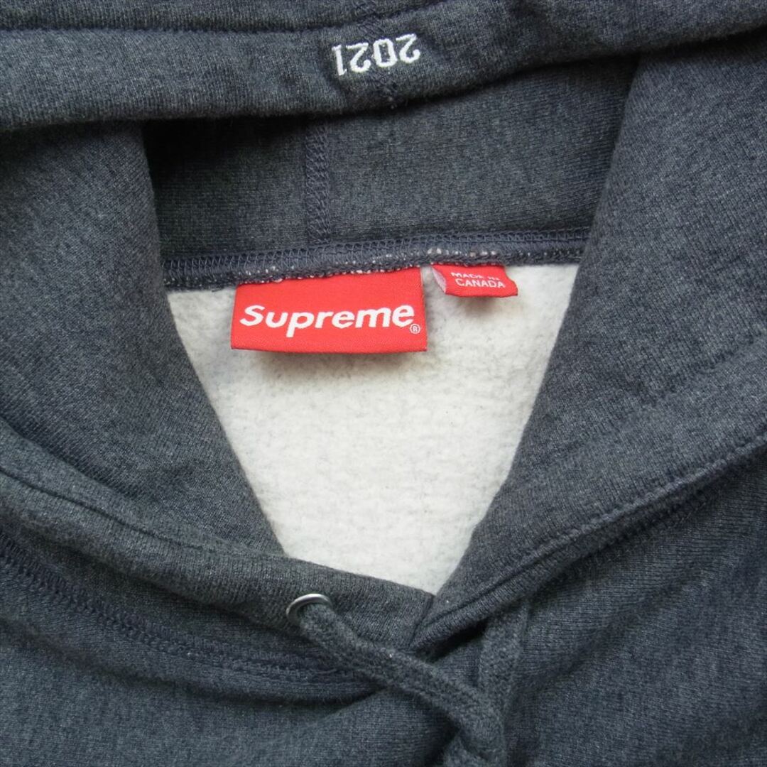 Supreme(シュプリーム)のSupreme シュプリーム パーカー 21AW Box Logo Hooded Sweatshirt ボックス ロゴ スウェット パーカー グレー系 L【中古】 メンズのトップス(パーカー)の商品写真