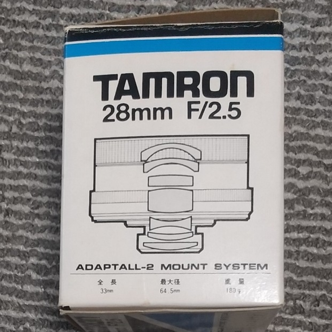 TAMRON(タムロン)のTAMRON 28mm F/2.5カメラレンズ スマホ/家電/カメラのカメラ(レンズ(単焦点))の商品写真