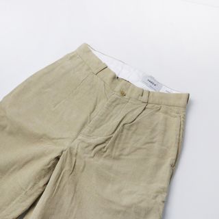 ヤエカ(YAECA)の2019AW ヤエカ YAECA CHINO CLOTH PANTS タック コーデュロイ チノ パンツ 28/ベージュ ボトムス ロング ベルベット 【2400013708531】(カジュアルパンツ)