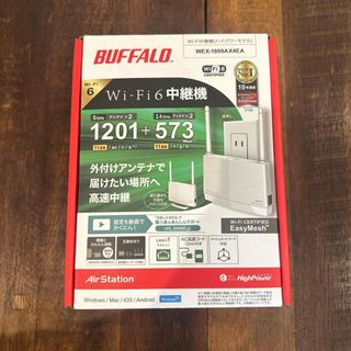 バッファロー(Buffalo)のBUFFALO Wi-Fi 6 対応中継機 WEX-1800AX4EA(PC周辺機器)