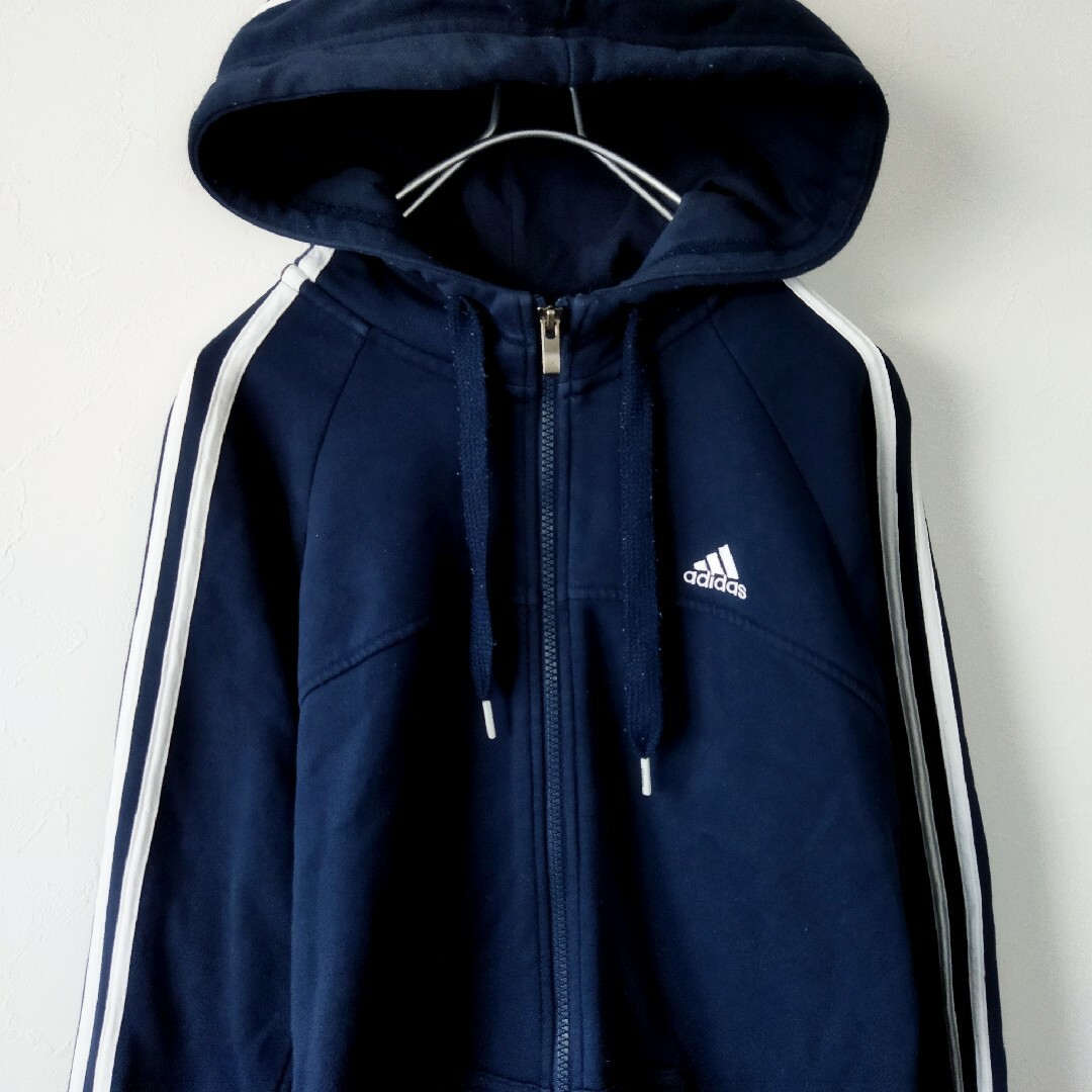 adidas(アディダス)の90s vintage adidas  アディダス　ジップパーカー トレフォイル メンズのトップス(パーカー)の商品写真