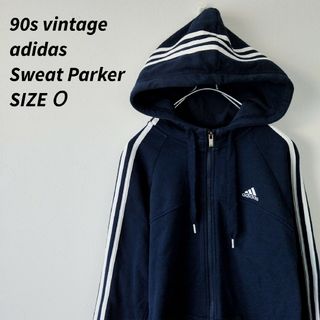 アディダス(adidas)の90s vintage adidas  アディダス　ジップパーカー トレフォイル(パーカー)