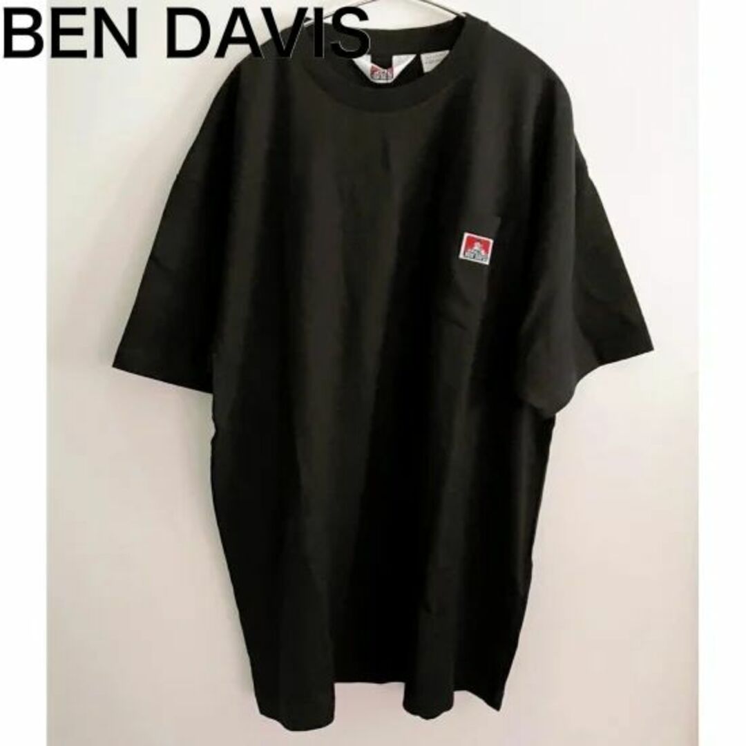 BEN DAVIS(ベンデイビス)の新品 ベンデイビス 半袖 オーバーサイズ Tシャツ メンズ 黒 ブラック メンズのトップス(Tシャツ/カットソー(半袖/袖なし))の商品写真