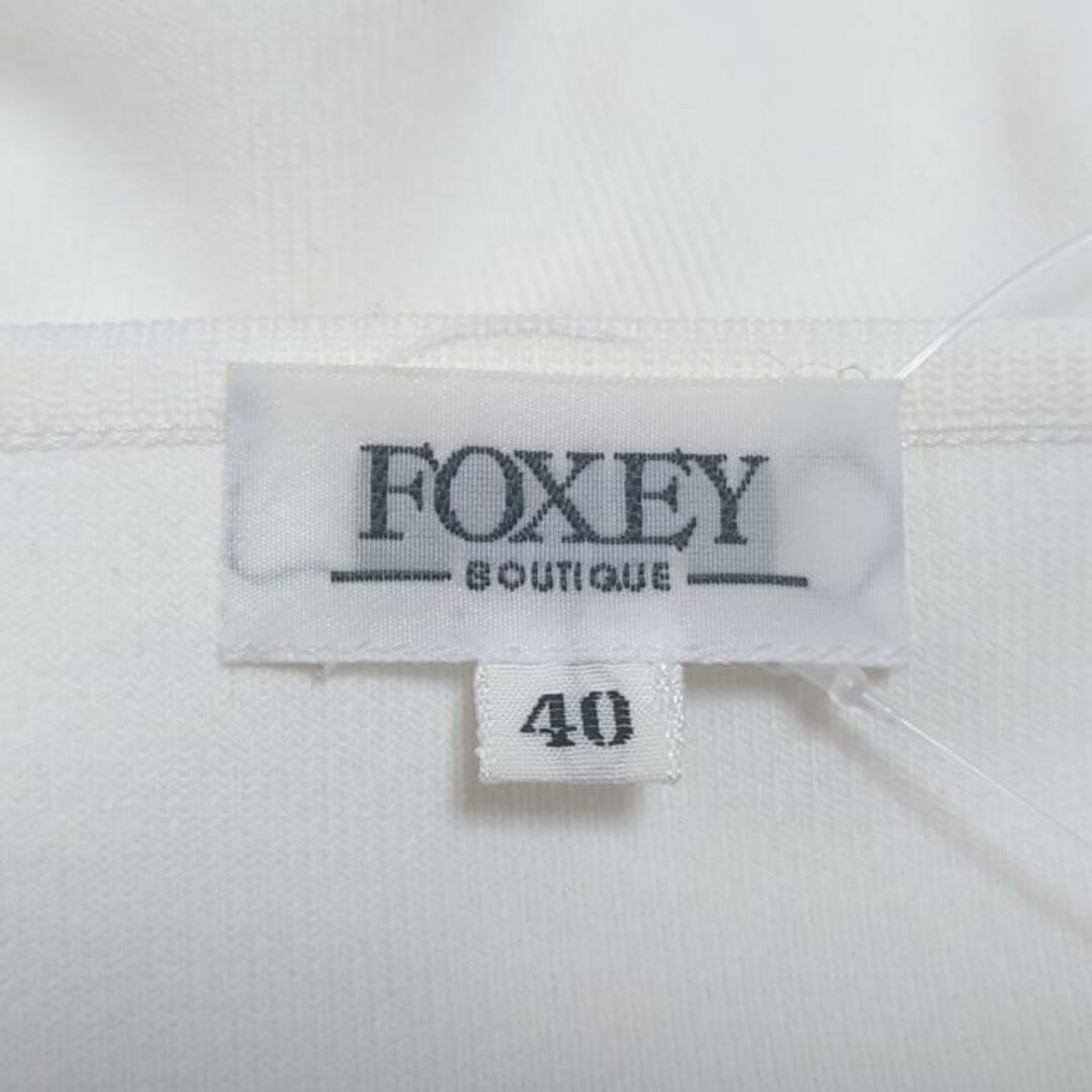 FOXEY(フォクシー)のフォクシー ノースリーブカットソー 40 M - レディースのトップス(カットソー(半袖/袖なし))の商品写真