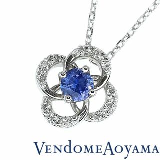 ヴァンドームアオヤマ(Vendome Aoyama)のヴァンドーム青山 Pt タンザナイト ダイヤ ネックレス(ネックレス)