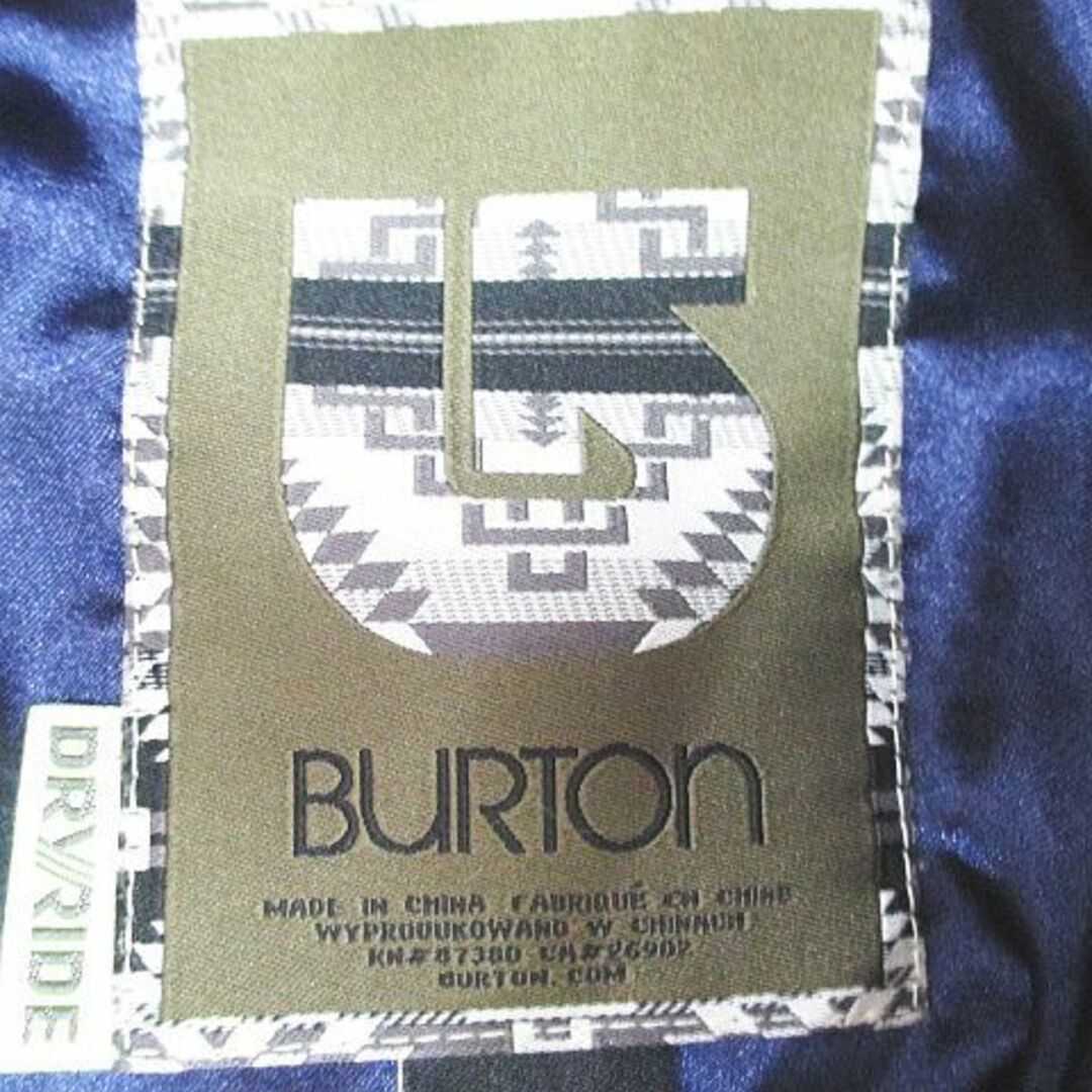 BURTON(バートン)のバートン スノーウェア ジャケット 中綿 比翼 L 赤系 レッド ポケット 裏地 スポーツ/アウトドアのスノーボード(ウエア/装備)の商品写真