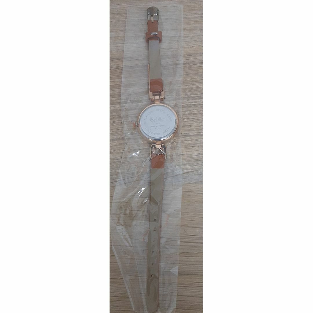  JH8 ピンクゴールド×キャメル セラミック調腕時計 レディース腕時計 レディースのファッション小物(腕時計)の商品写真