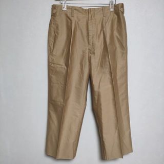 ブラームス(blurhms)のblurhms Light Reversed Satin Slacks BHS-19SS015 センタープレススラックス パンツ ベージュ メンズ ブラームス【中古】4-0122G∞(その他)