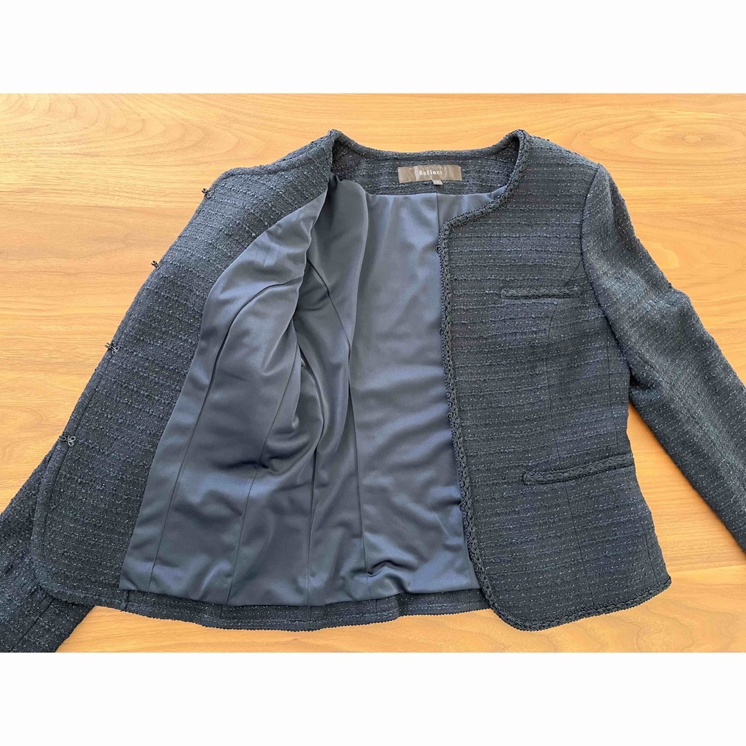 ReFLEcT(リフレクト)の大人気Reflect セット♡ノーカラージャケット プリーツスカート卒業式入学式 レディースのフォーマル/ドレス(スーツ)の商品写真