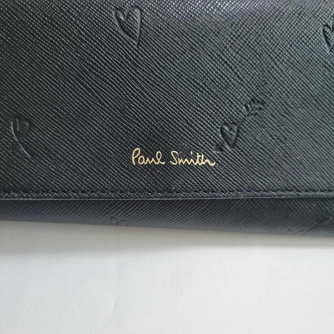 Paul Smith(ポールスミス)のPaul Smith ポールスミス スミシーハート 長財布 2つ折り ブラック レディースのファッション小物(財布)の商品写真